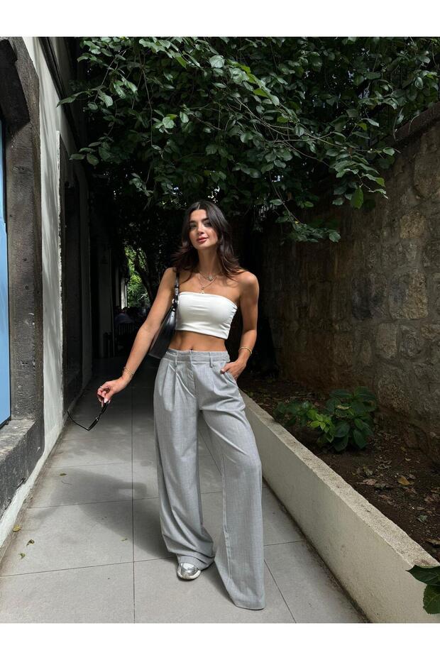 رمادي دائما السراويل - 6