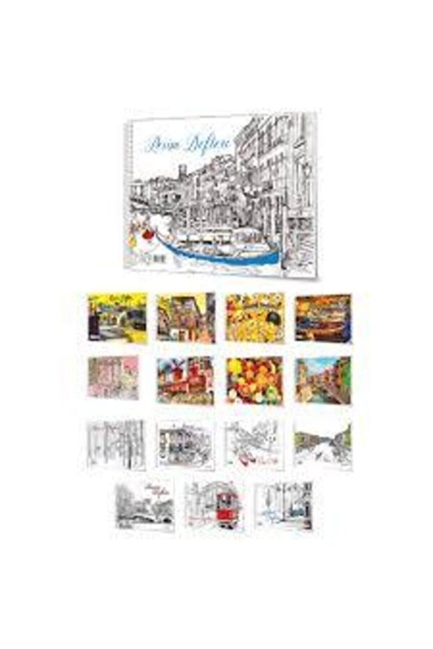 Çınar Picture Notebook Spiral Cardboard Cover 15 Yp 24X34