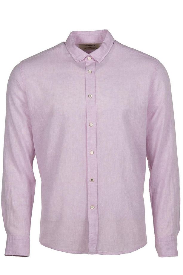 Erkek Pembe Basic Keten Gömlek Y9gkd1095 - 1