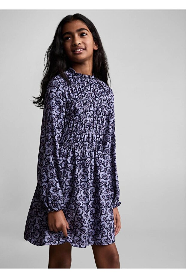 Çiçek Desenli Elbise - 5