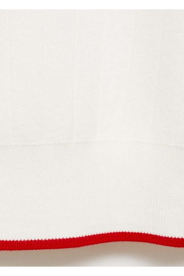 Kontrast gestreifte Strickjacke - 6