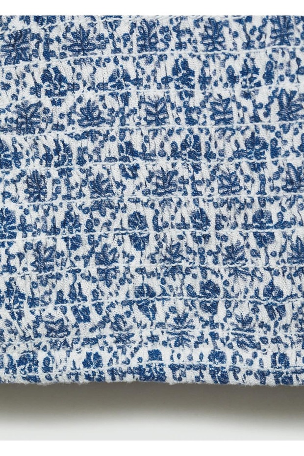 Flounced patterned blouse - 5