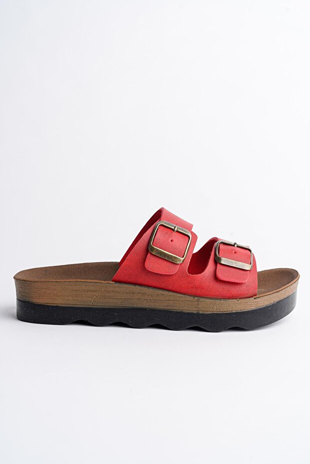 Lena Damskie gwarantowane codzienne ortopedyczne podwójne klamry z antypoślizgową podeszwą Wygodne kapcie - 6