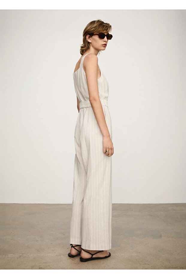 Çizgili Fiyonklu Tulum - 4