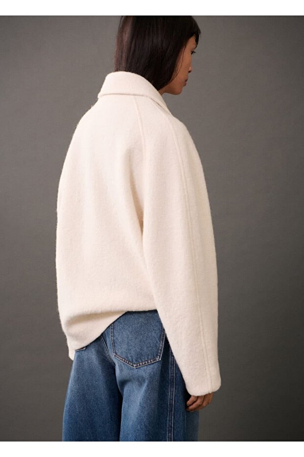 Wool Jacket with Pockets - 4