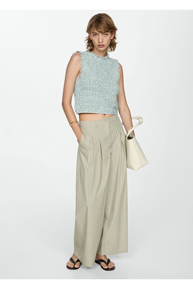 Dikişsiz tüvit bluz - 2