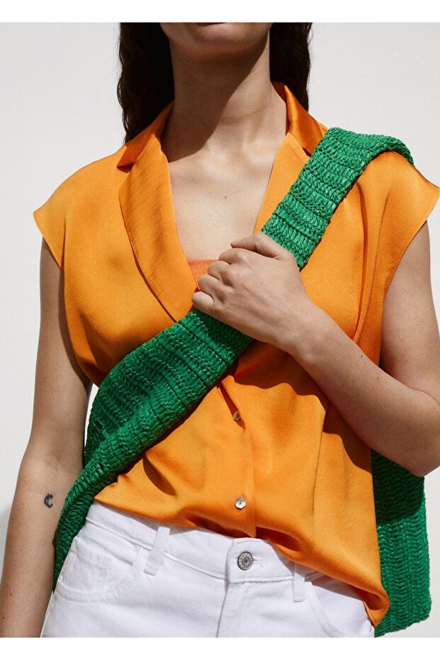 Saten dökümlü gömlek - 1