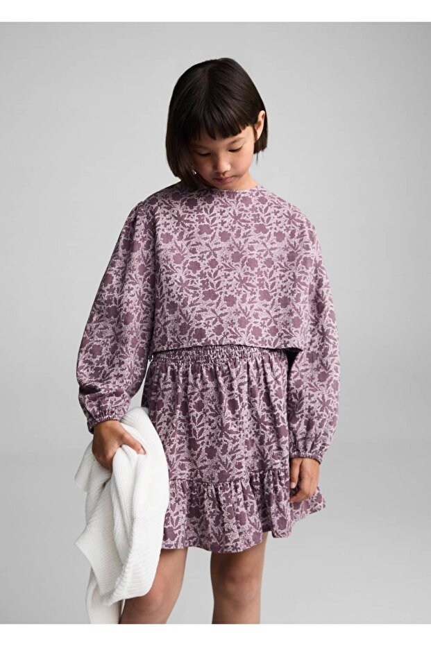 Çiçek desenli bluz - 1