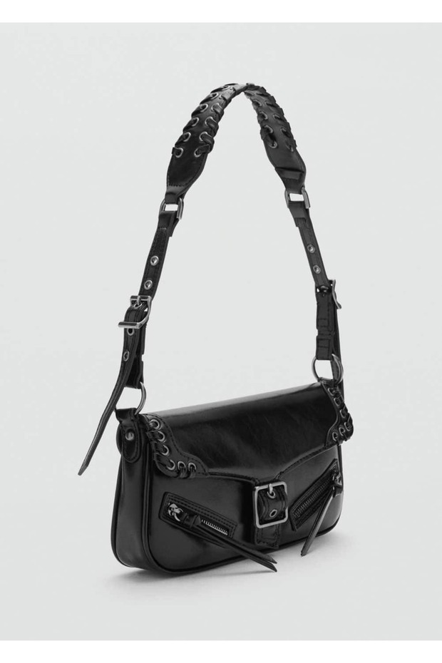 Schultertasche mit Schnallendetail - 1