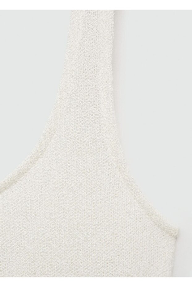 Askılı triko bluz - 6