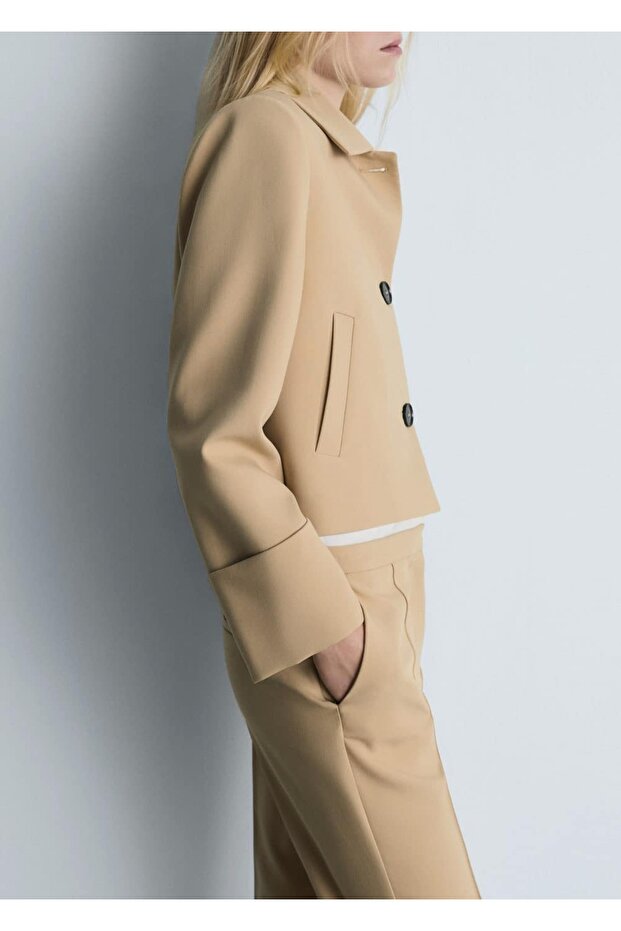 Düğmeli kalıplı ceket - 1