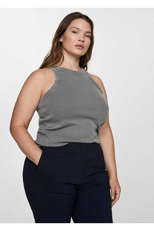 Dar kesim kısa paçalı pantolon - 6