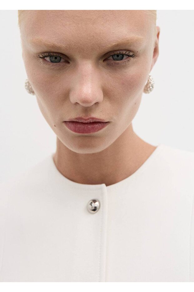 Düğmeli cepli ceket - 6