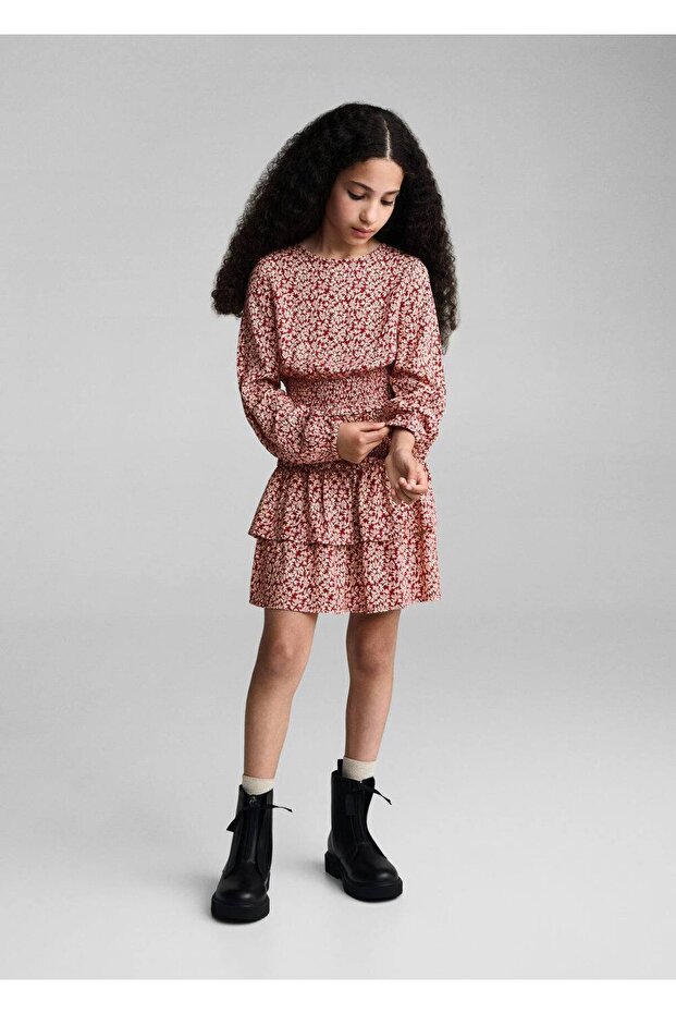 Burgundy Blouse for Kids - 2