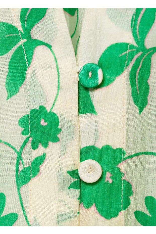 Desenli lyocell gömlek - 6