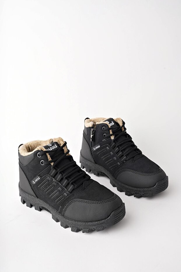 Johanna Garantált Lace Up Fur Inside Cipzáras Uniszex kültéri téli csizma - 6