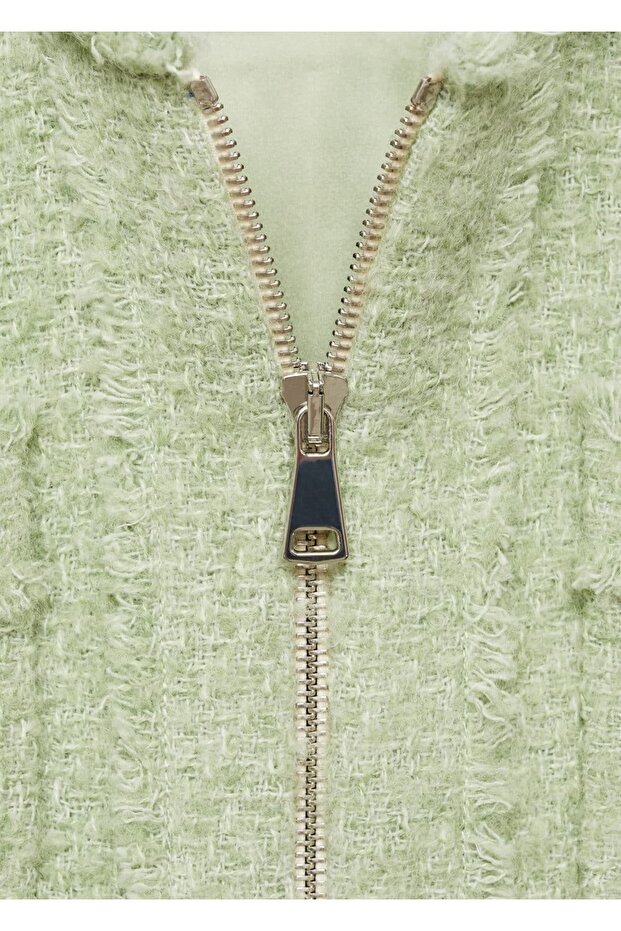 Fermuarlı tüvit ceket - 5