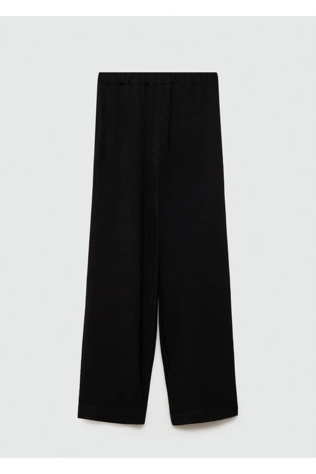 Dökümlü dokuma pantolon - 3