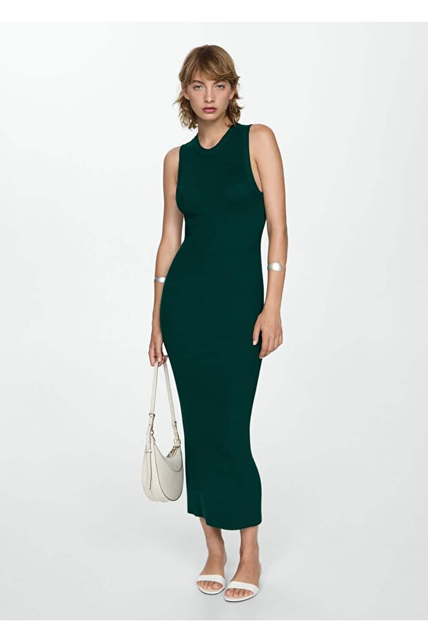 Uzun Triko Elbise - 2