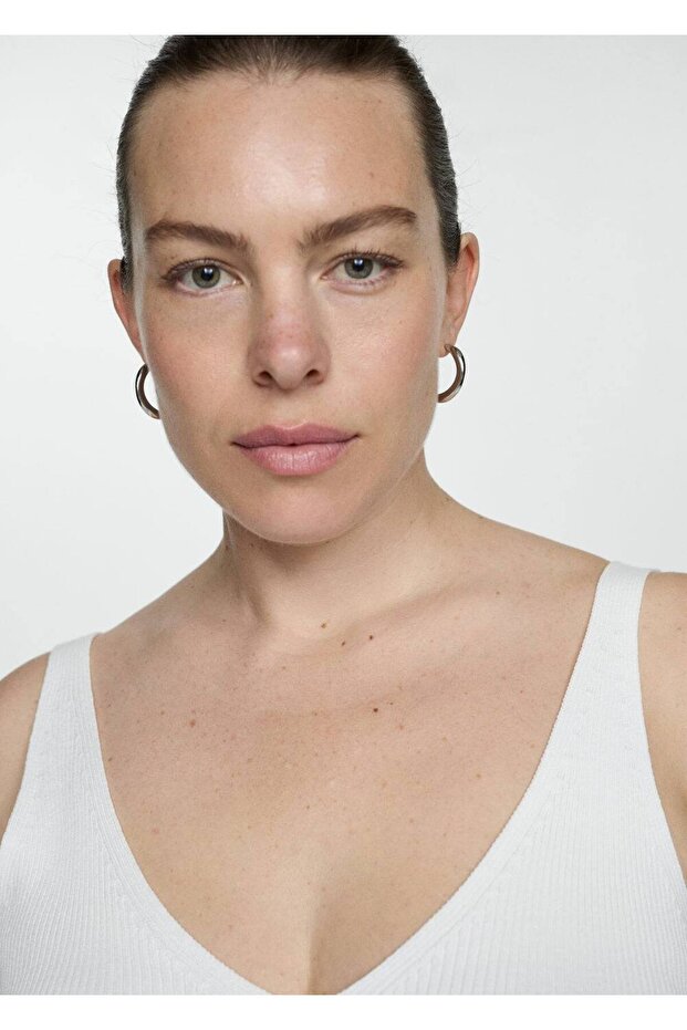 Askılı triko bluz - 8