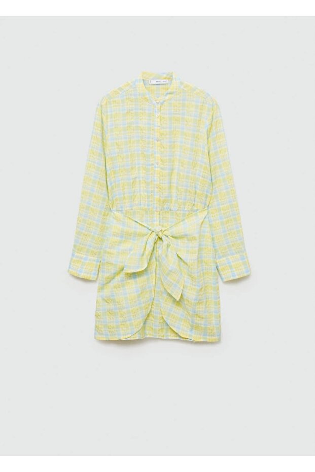 Checked bow dress - 3