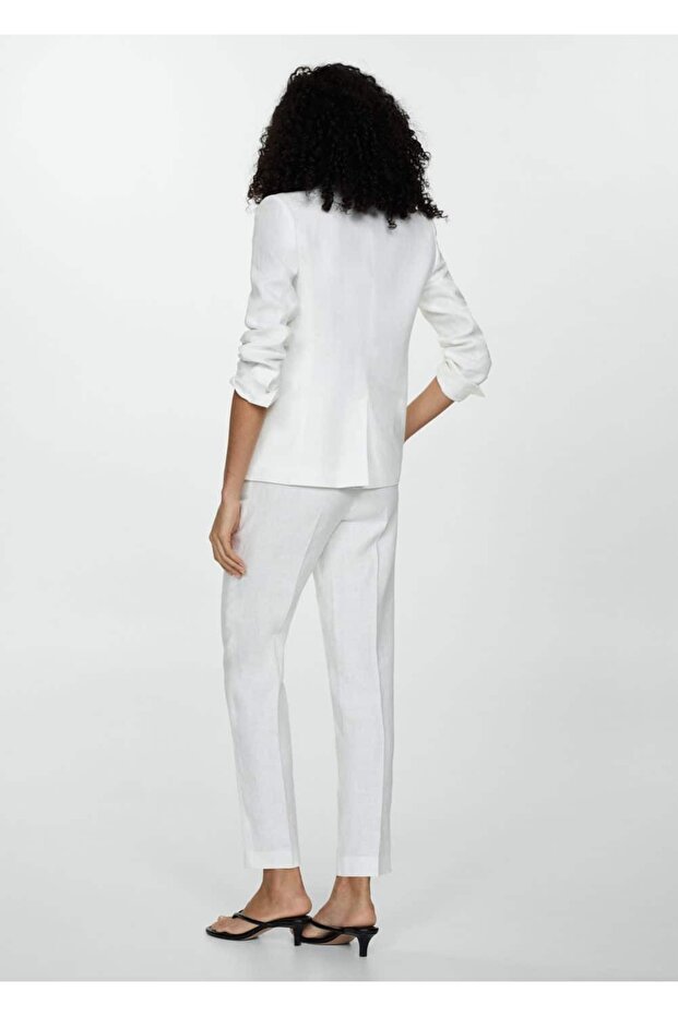 Keten pantolon takım - 4