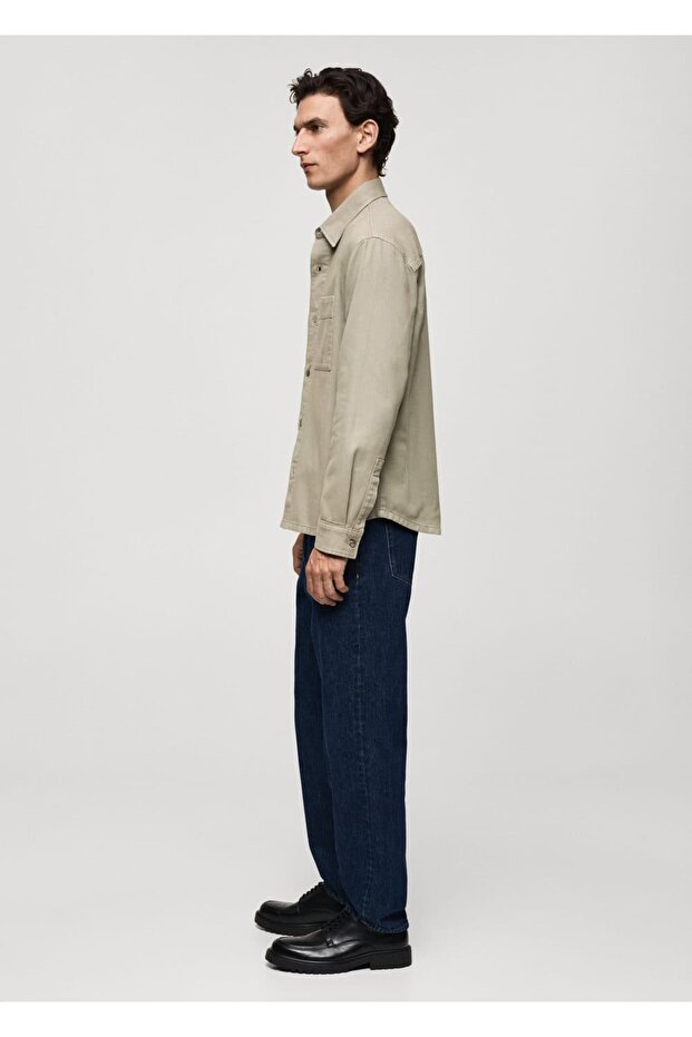 Cepli denim gömlek ceket - 6