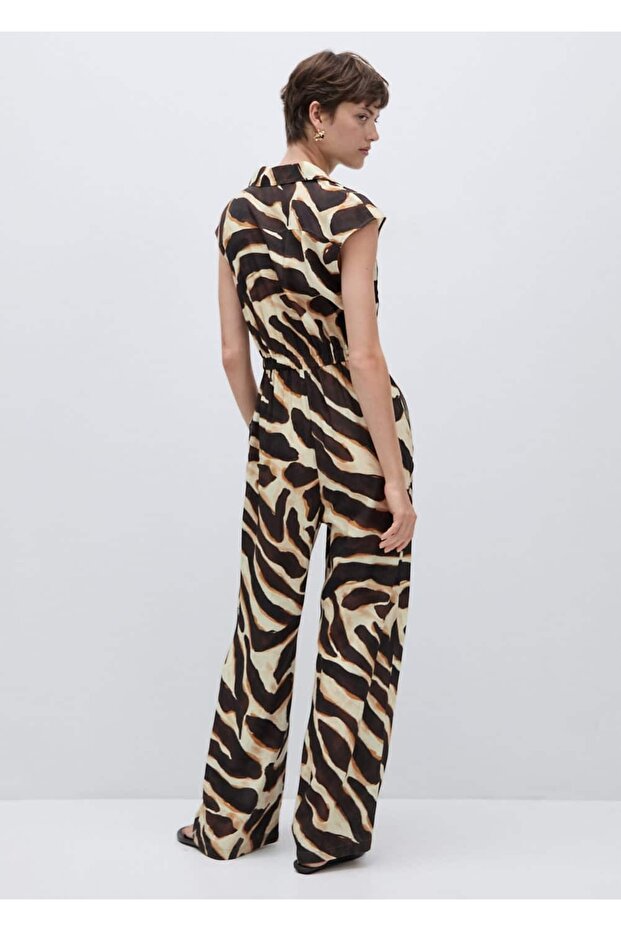 Cepli Hayvan Desenli Tulum - 4