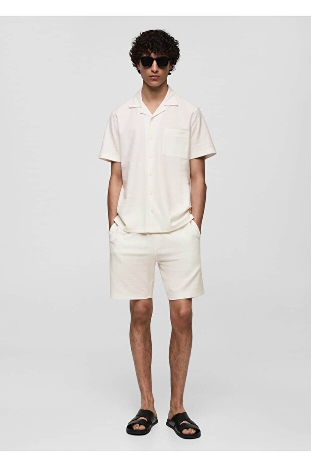 Baumwollhemd mit Brusttaschen - 2