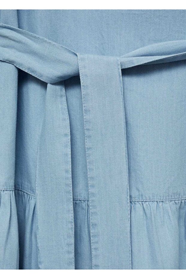 Bağ detaylı kısa elbise - 6