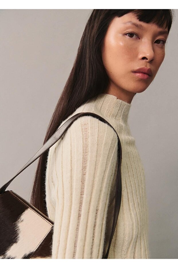 Triko fitilli delikli kazak - 6