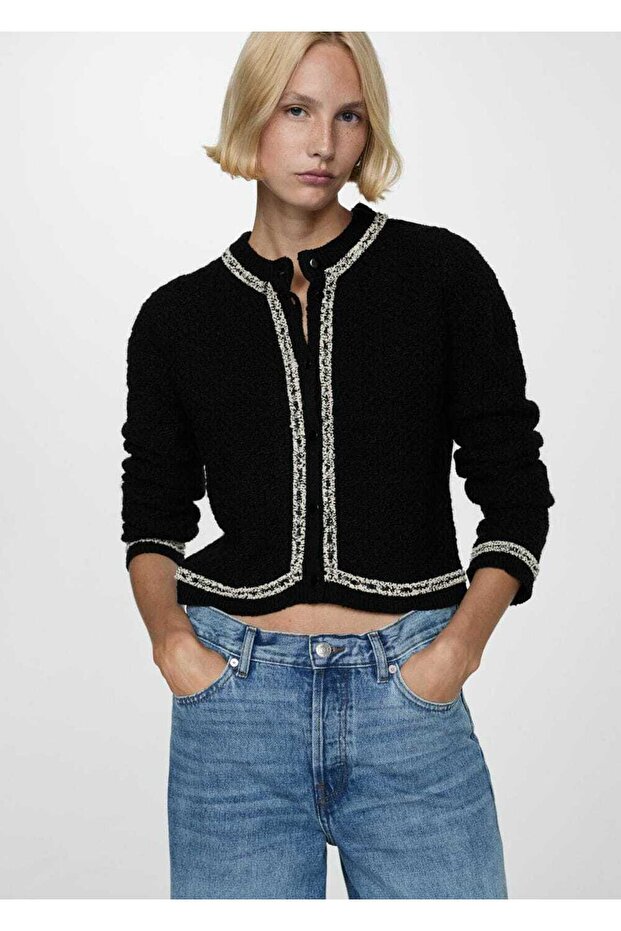 İki renkli tüvit ceket - 5