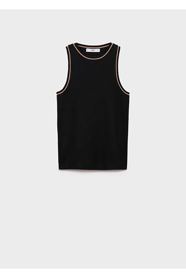 Kontrast Detaylı Triko Bluz - 3