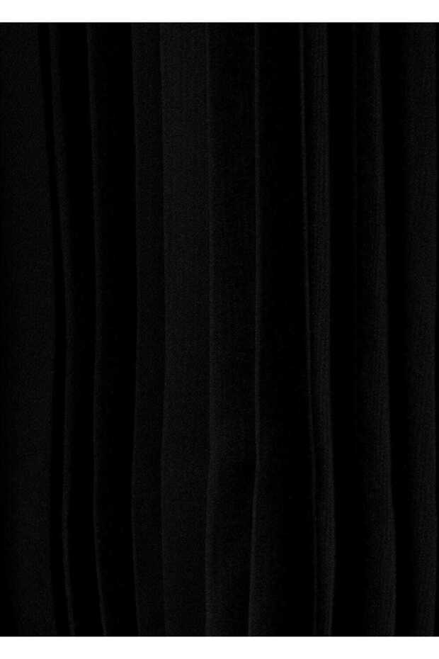 Pilili midi boy elbise - 8