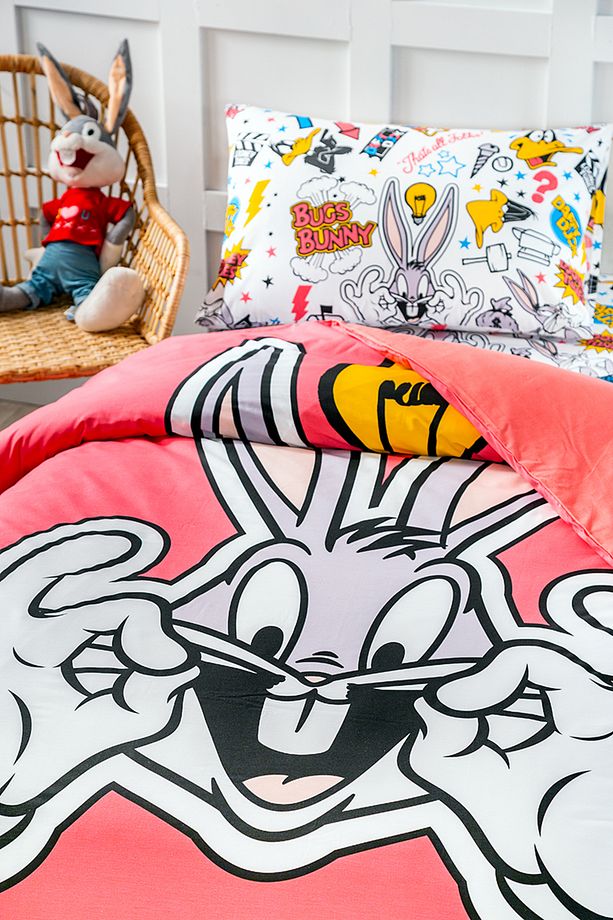 Bugs Bunny Smile Tek Kişilik Lisanslı Çocuk Nevresim Takımı - 2