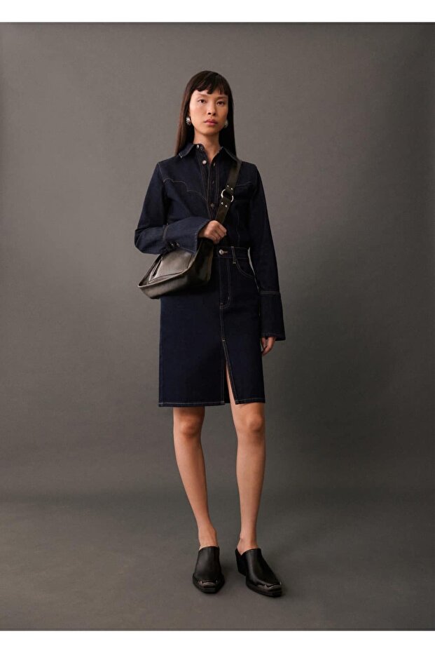 Kısa denim etek - 2