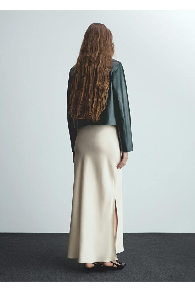 Uzun saten etek - 4