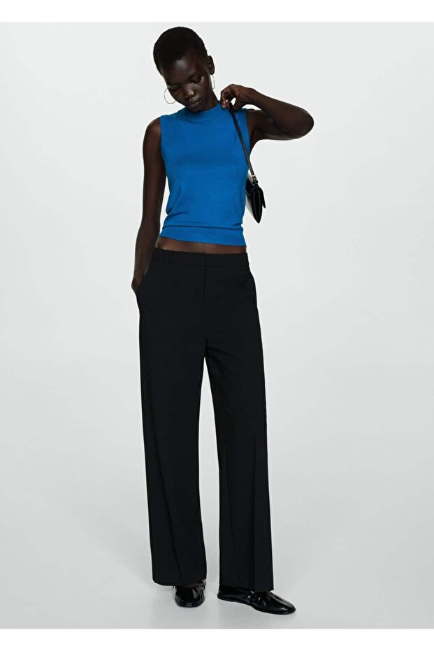 Askılı örgü bluz - 6