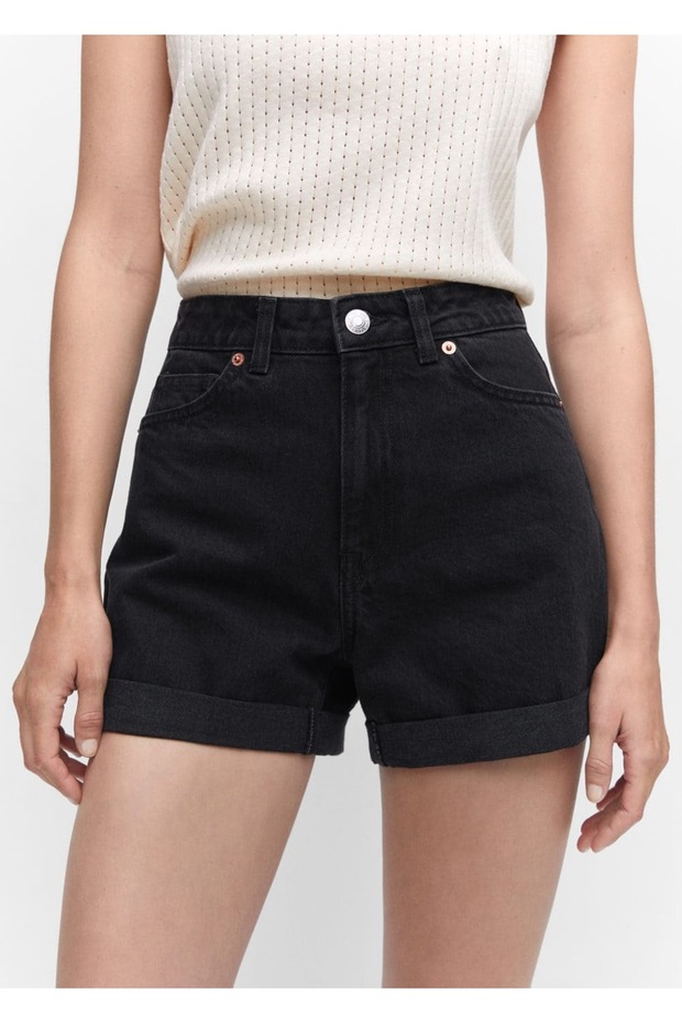 Mom-fit Denim Şort - 6