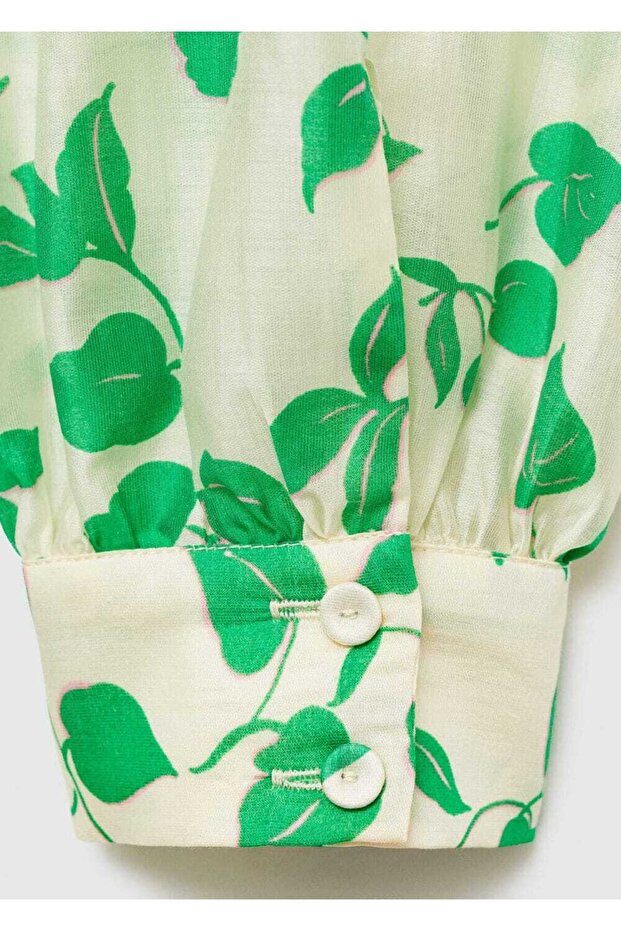 Desenli lyocell gömlek - 7