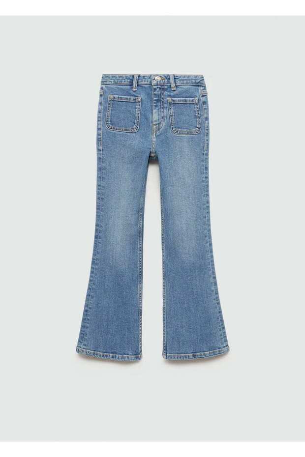 İspanyol Paça Cepli Jean Pantolon - 3