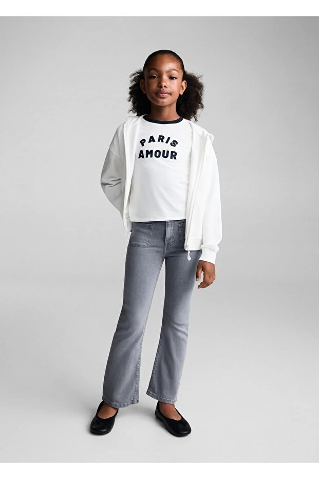 İspanyol Paça Cepli Jean Pantolon - 2