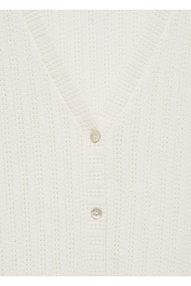 Kroşe Düğmeli Yelek - 5