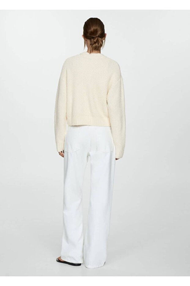 Fermuarlı triko ceket - 3