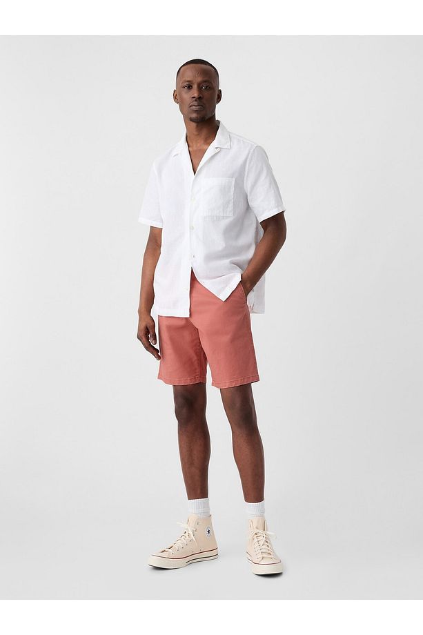 Erkek Kırmızı Essential Khaki Şort - 1