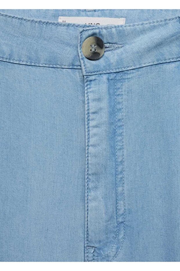 Wideleg lyocell pantolon - 6