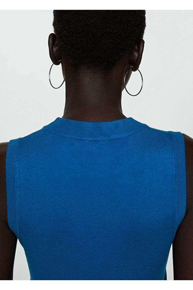 Askılı örgü bluz - 4