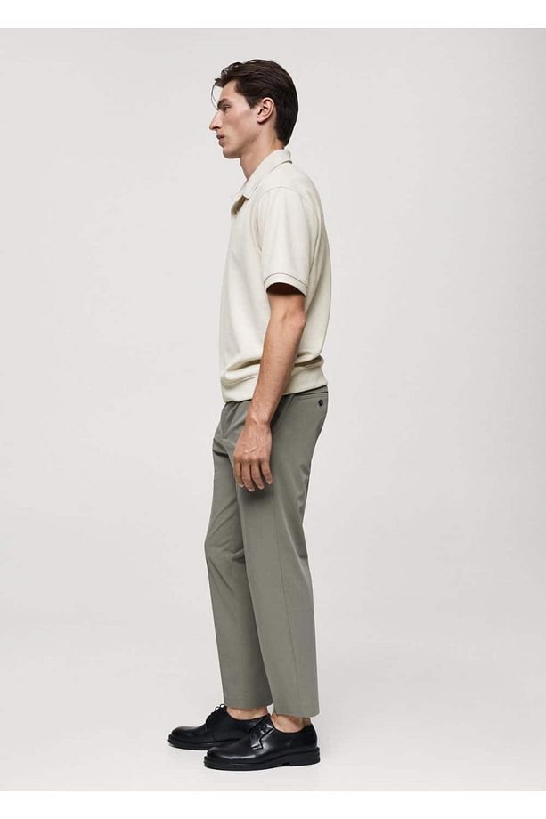 Regular Kesim Polo Kumaş Sweatshirt - 6