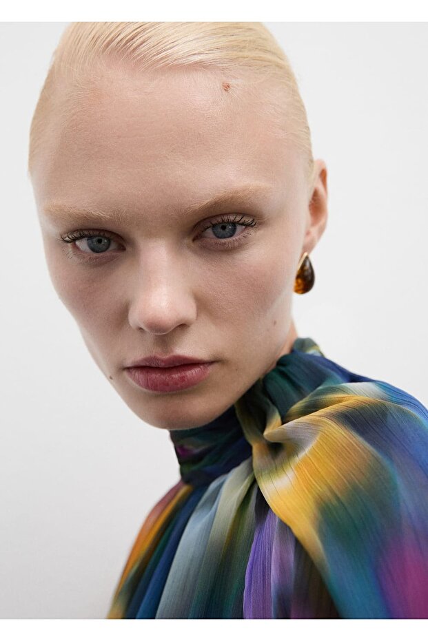 Patterned asymmetrical blouse - 6