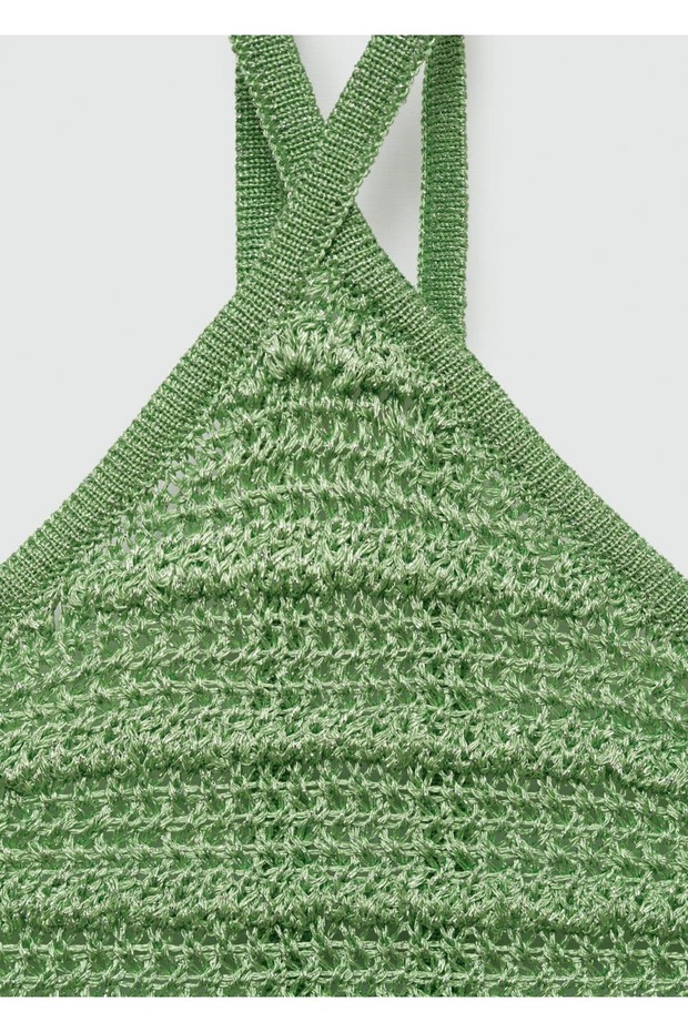 Halter yaka lureks triko bluz - 7